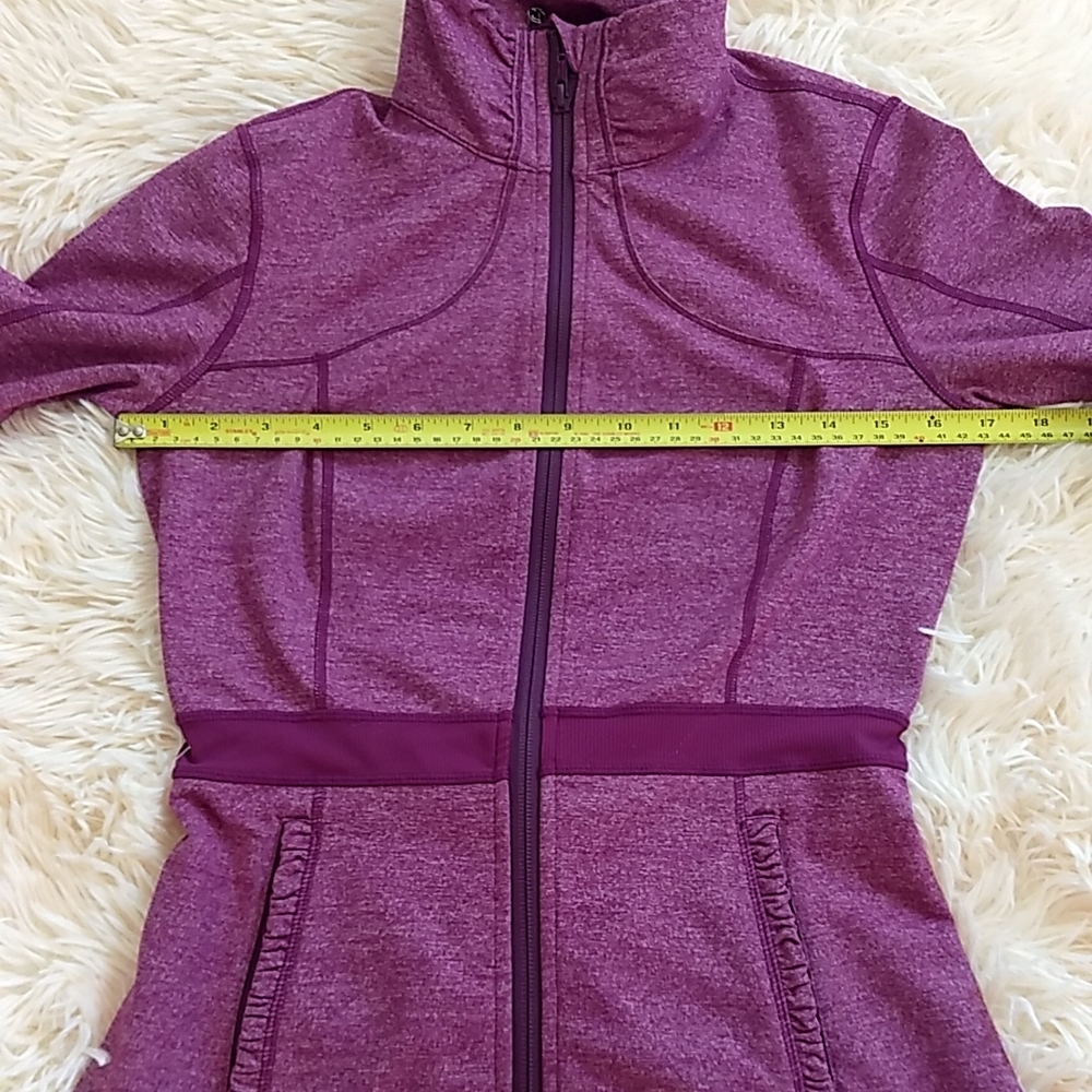 Rare Lululemon Dewberry Peplum Ruffles Riding Jacket - Picture 9 of 14